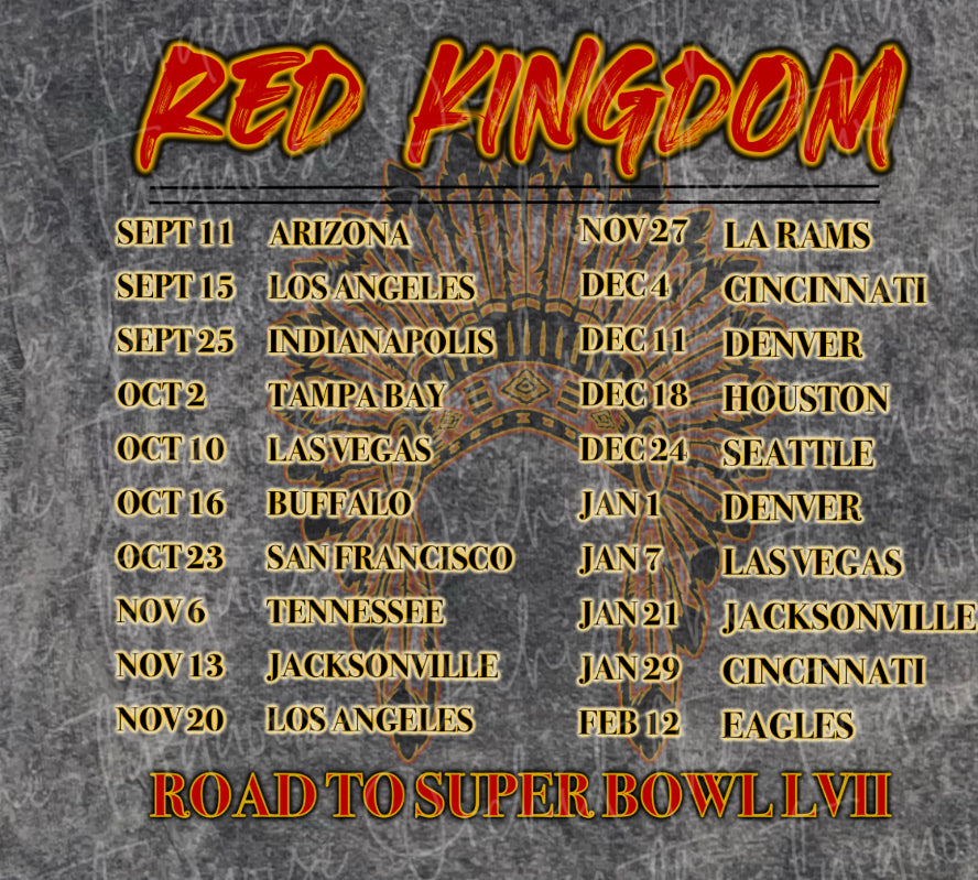 Mineral Wash Kingdom World Tour Shirt front and back