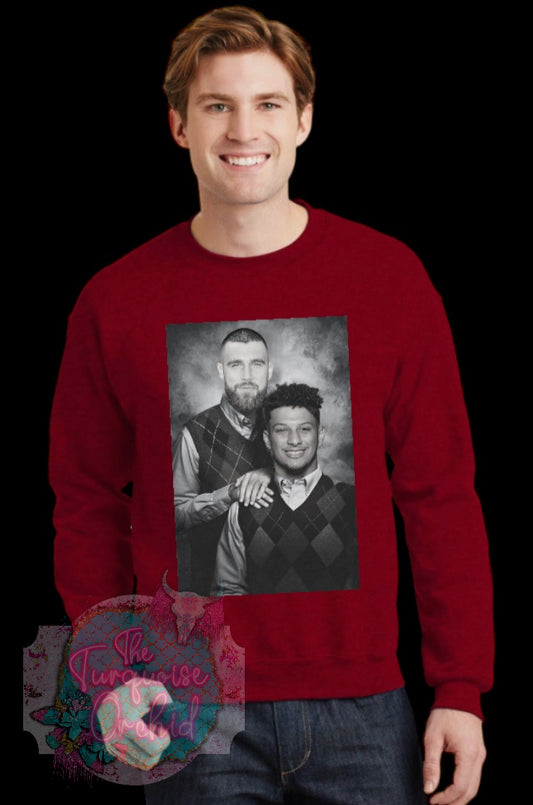 Chiefs Kelce/Mahomes Step Brothers Sweatshirt