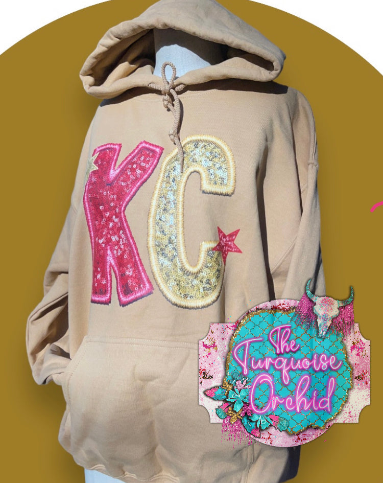 KC Faux Sequin Hoodie