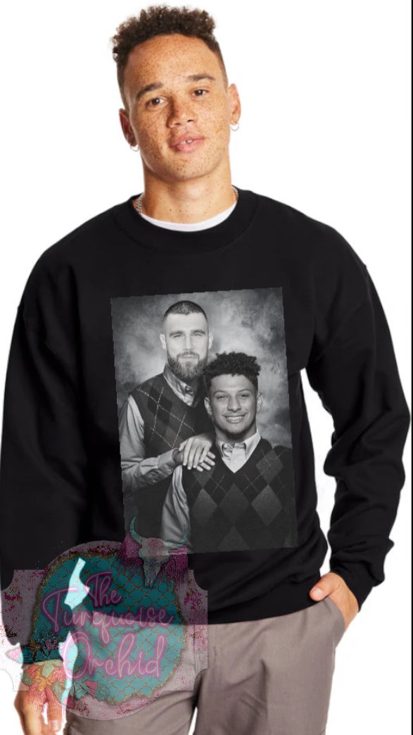 Chiefs Kelce/Mahomes Step Brothers Sweatshirt