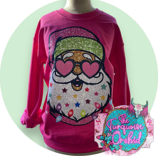 Santa Glitter Sweatshirt