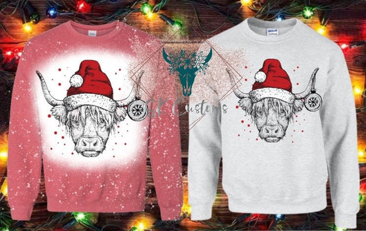 Highland Cow Christmas Sweatshirt