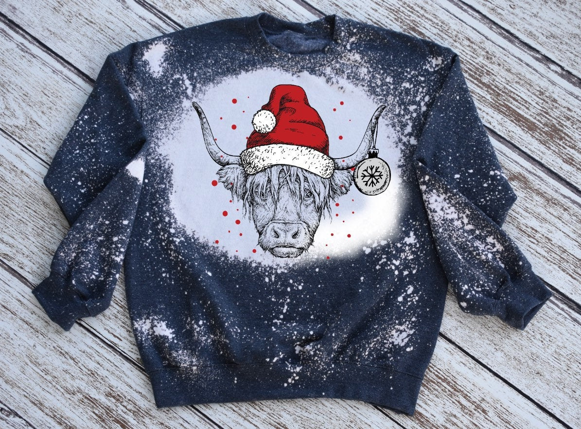 Highland Cow Christmas Sweatshirt