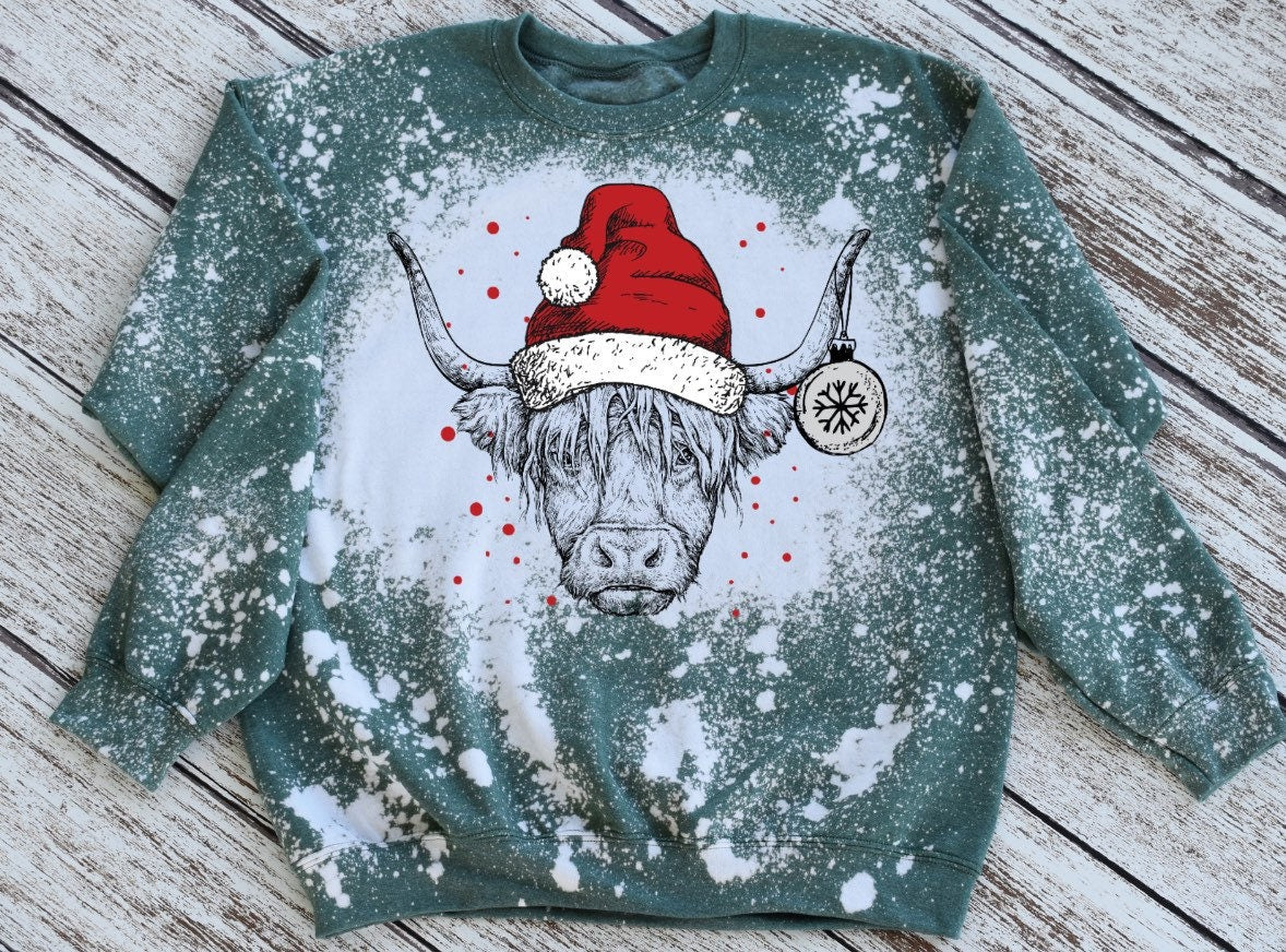 Highland Cow Christmas Sweatshirt