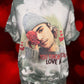 You know you love me bleached Tee-read description