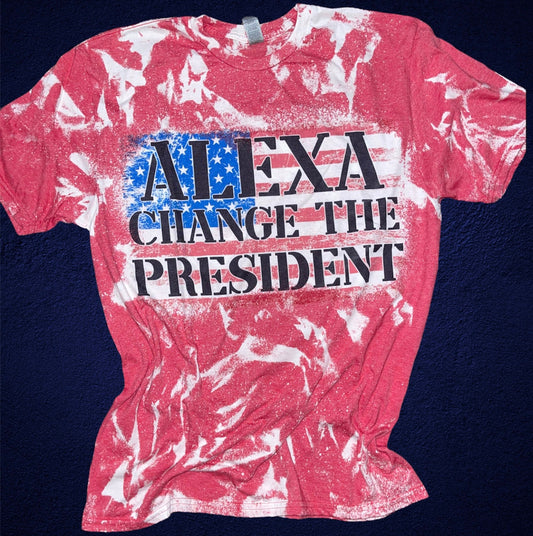 Alexa change the president Tee