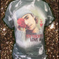 You know you love me bleached Tee-read description