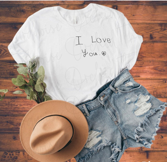 Custom Kid Handwriting Shirt