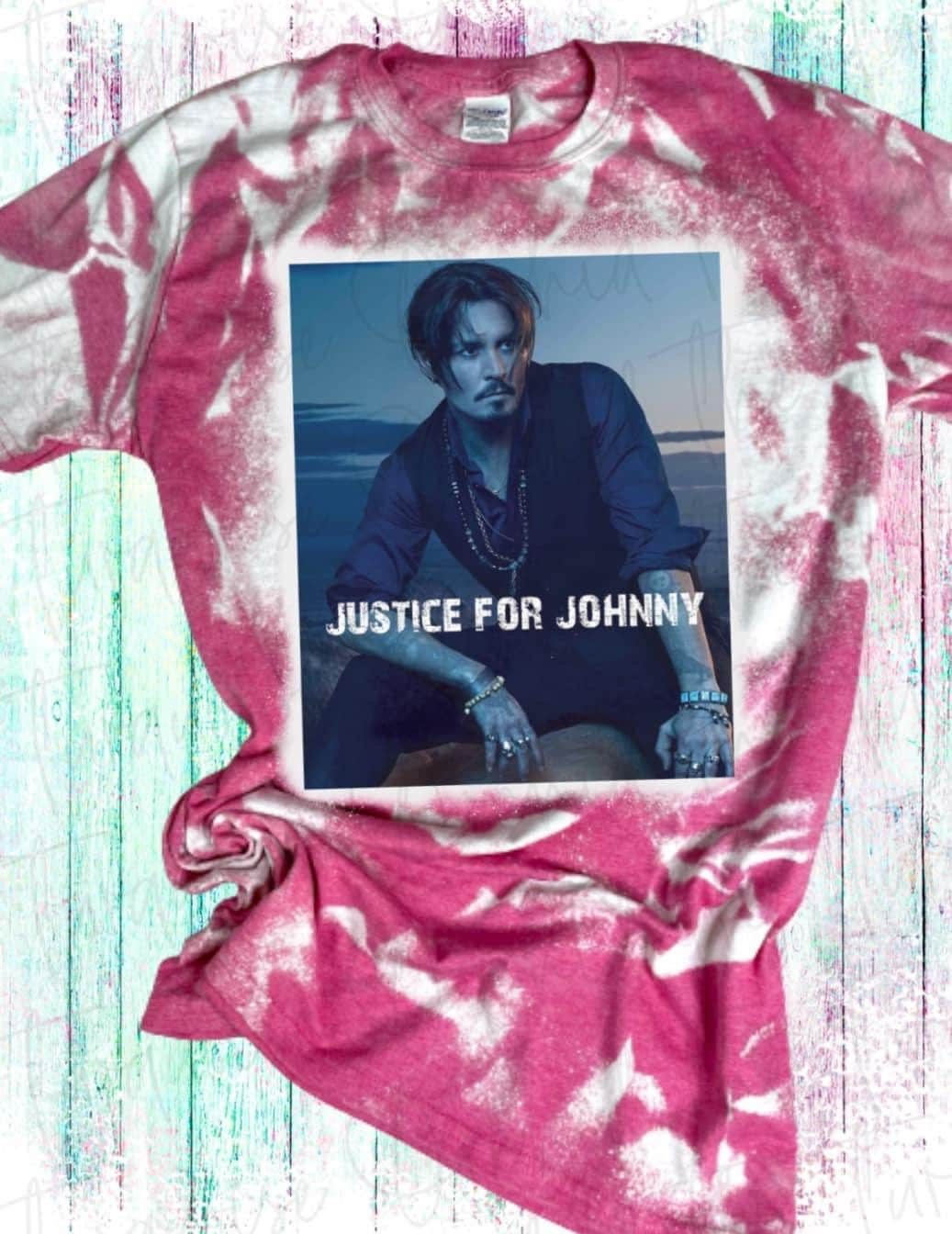 Justice for Johnny Bleached Tee