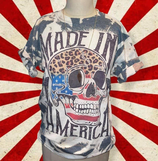 Made in America 4th of July Bleached Tee