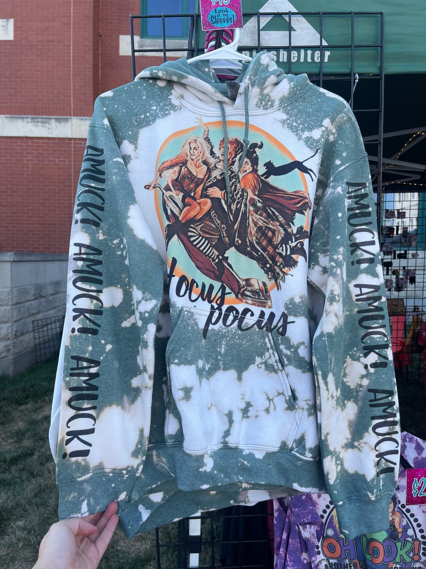 Hocus Pocus Hoodie with Sleeve Design