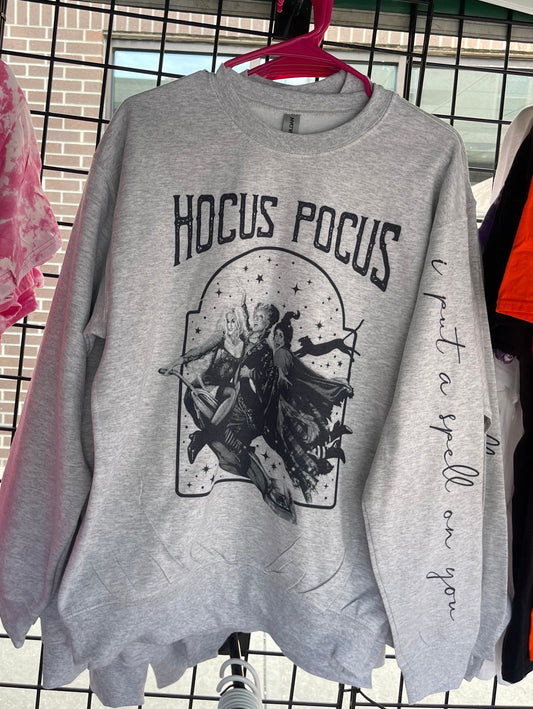 Hocus Pocus Sweatshirt with Sleeve Design